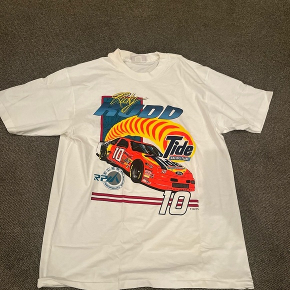 White Racing Graphic T-Shirt - Picture 1 of 6